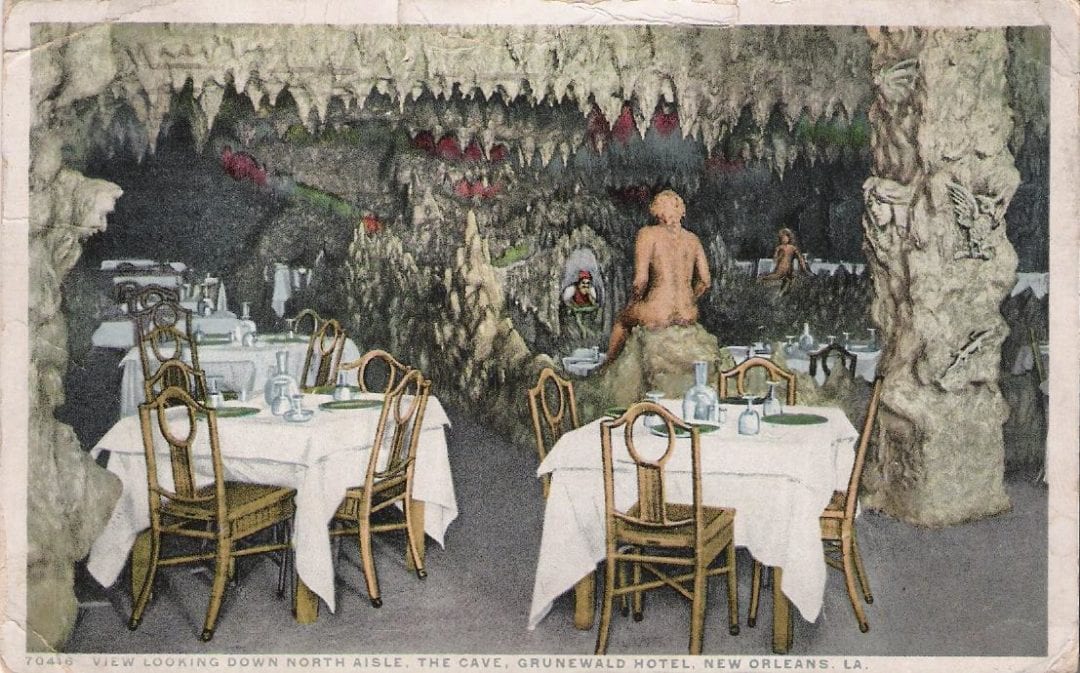 The cave nightclub had waterfalls, stalagmites, stalactites, and dancing chorus girls