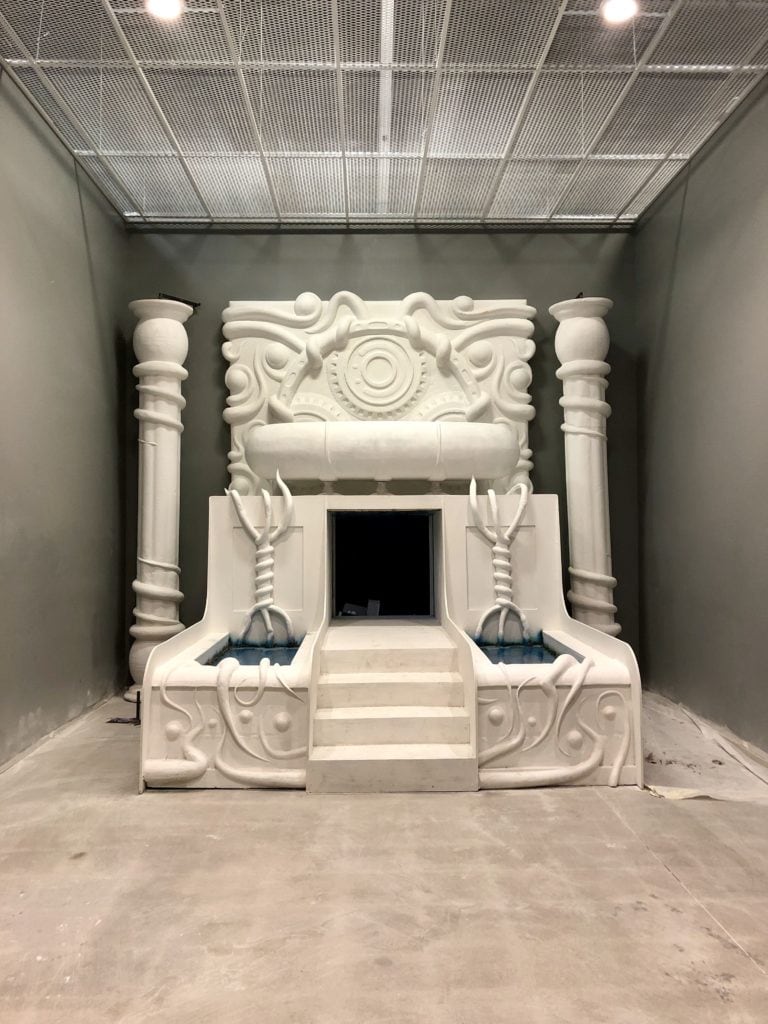 This temple is still being completed.