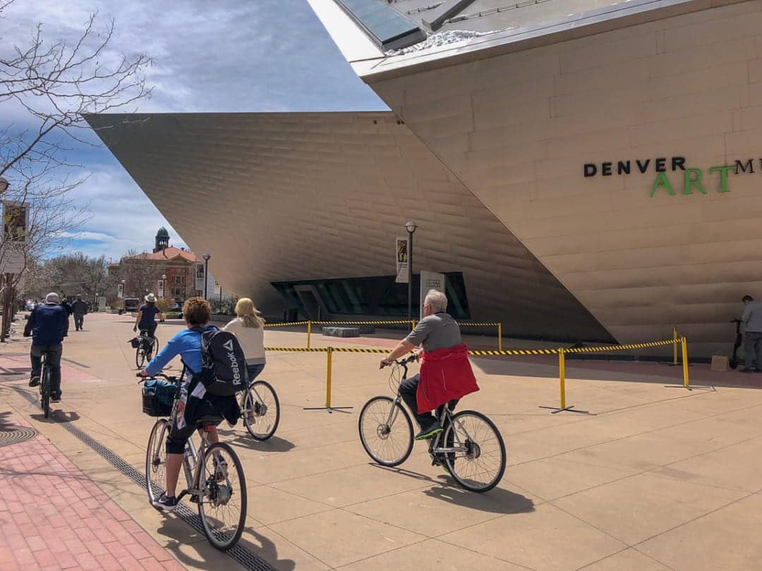 Riding a bicycle is the perfect way to see the city.