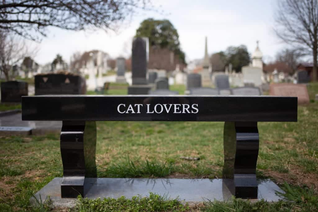 tombstone bench