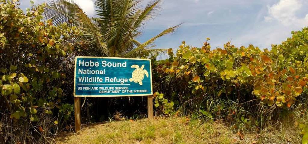 Sign at Hobe Sound National Wildlife Refuge