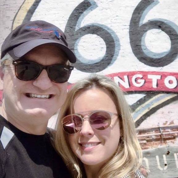 The couple on their first trip to Wilmington, Illinois