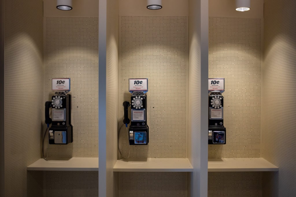 pay phones