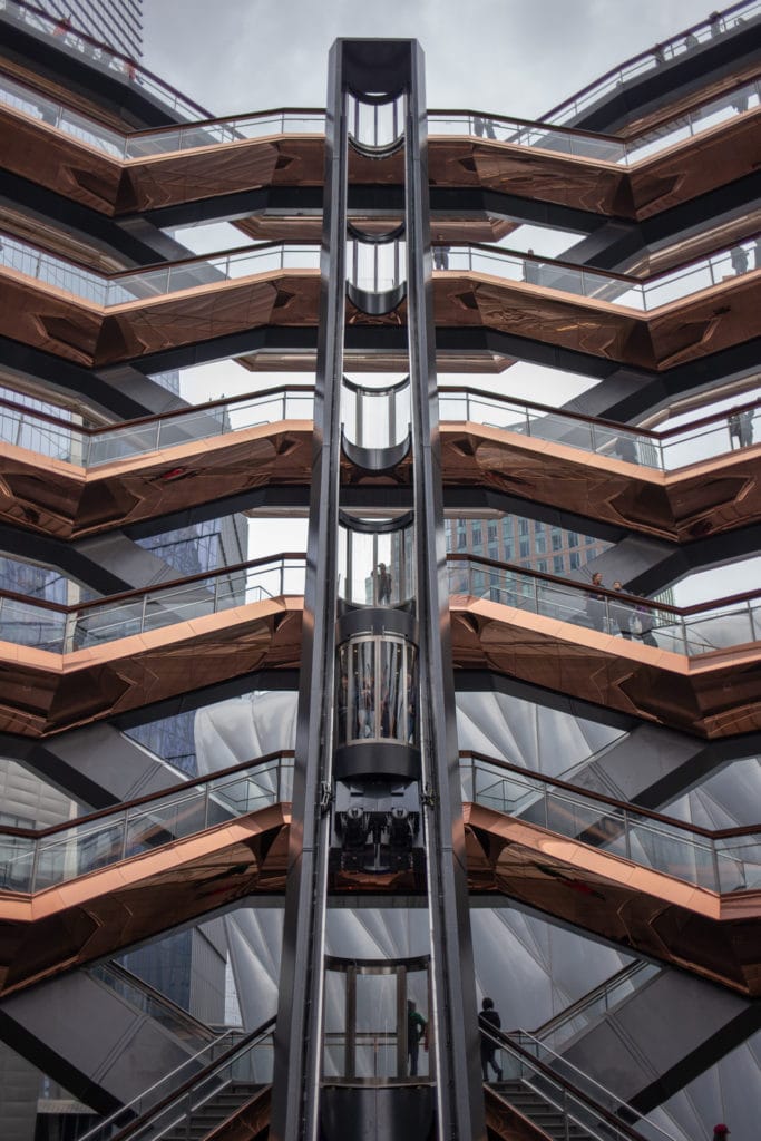 Vessel is a large, copper-clad, art installation made of interconnected stairways
