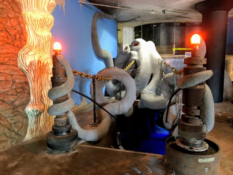 Callow says the octopus actually only has seven legs.