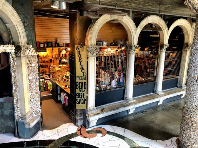 The tiny Shoelace Factory on the second floor.