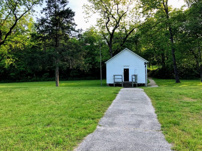 Storys Creek School is a one-room schoolhouse. 