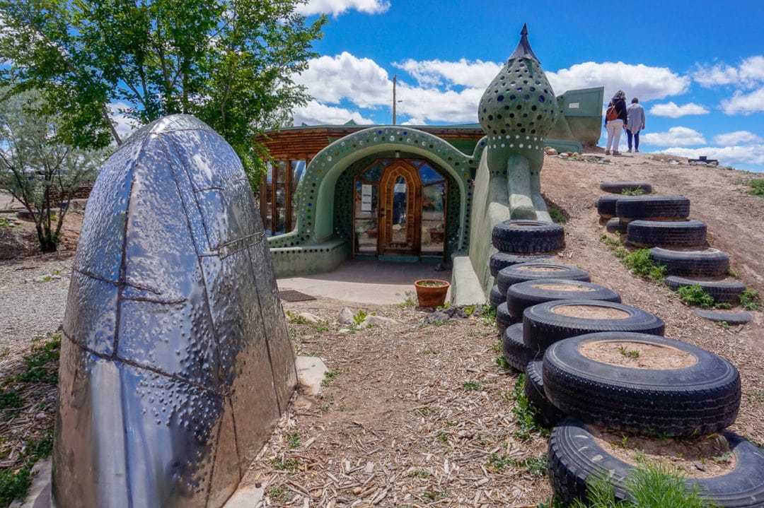 Tires are used for structure as well as decoration