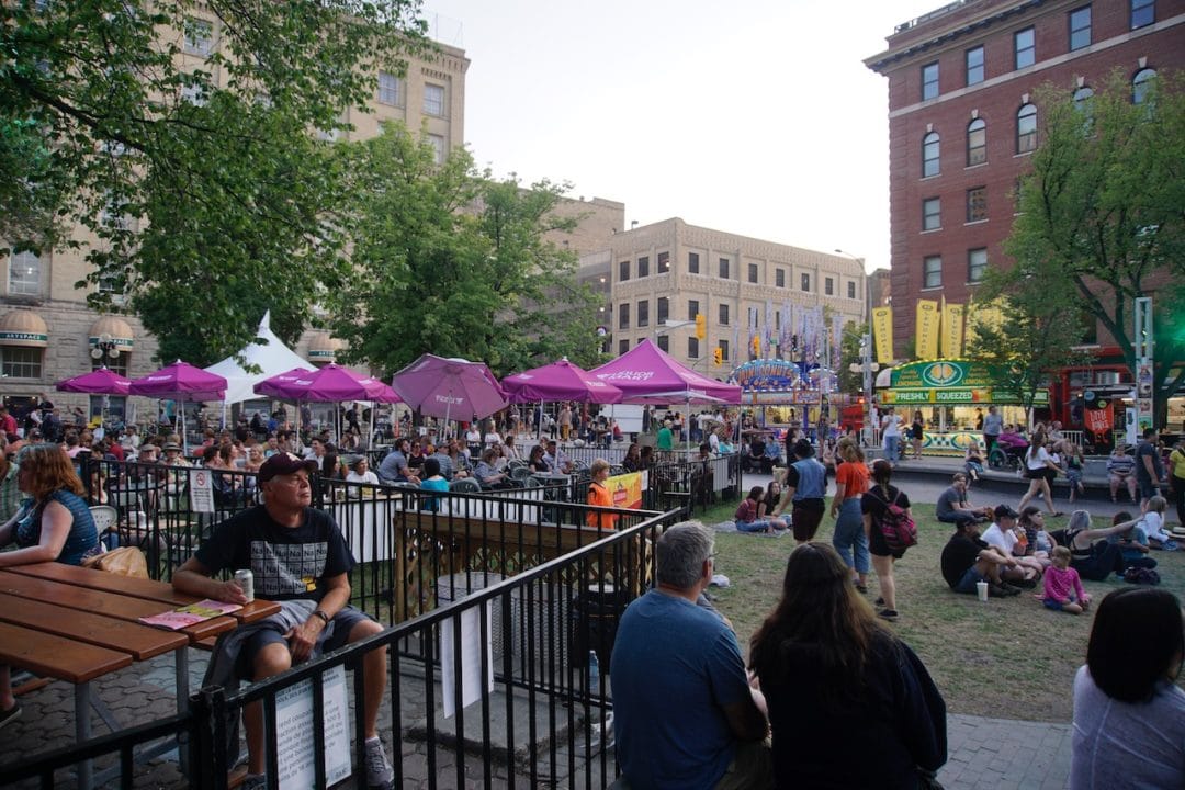 a festival in a park