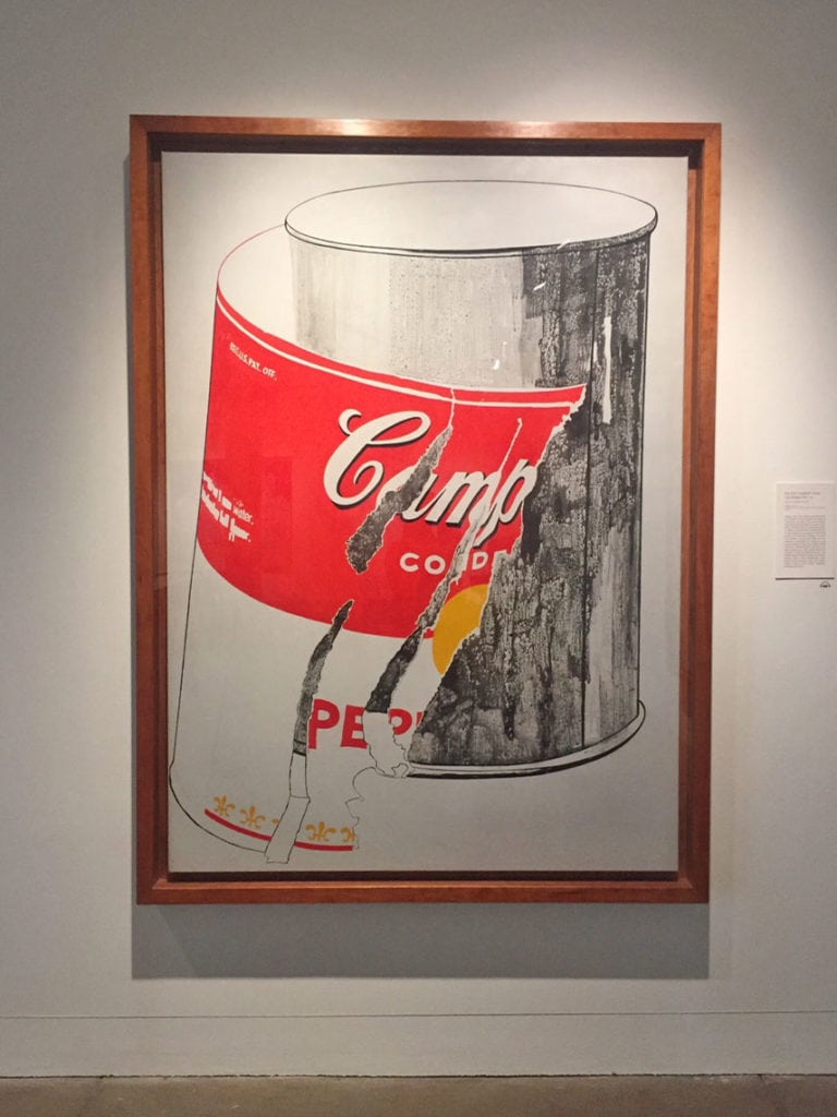 Warhol's famous Campbell's Soup art on display at the museum
