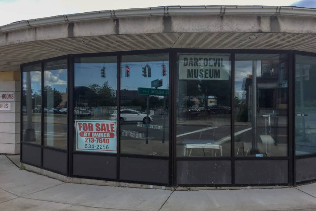 The daredevil museum is closed.