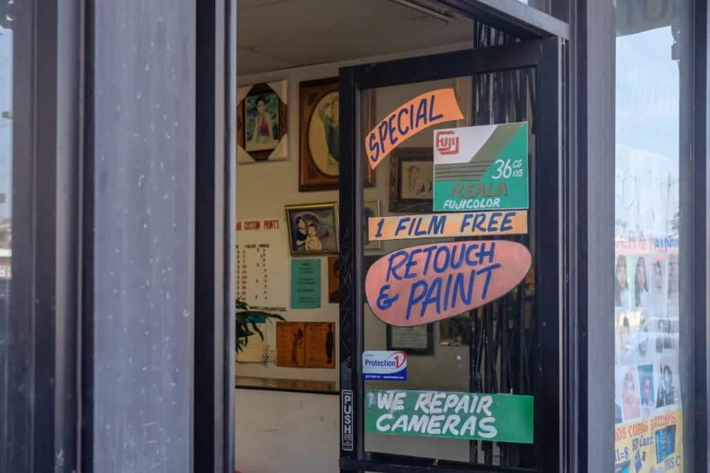 The street entrance to Tom's studio.