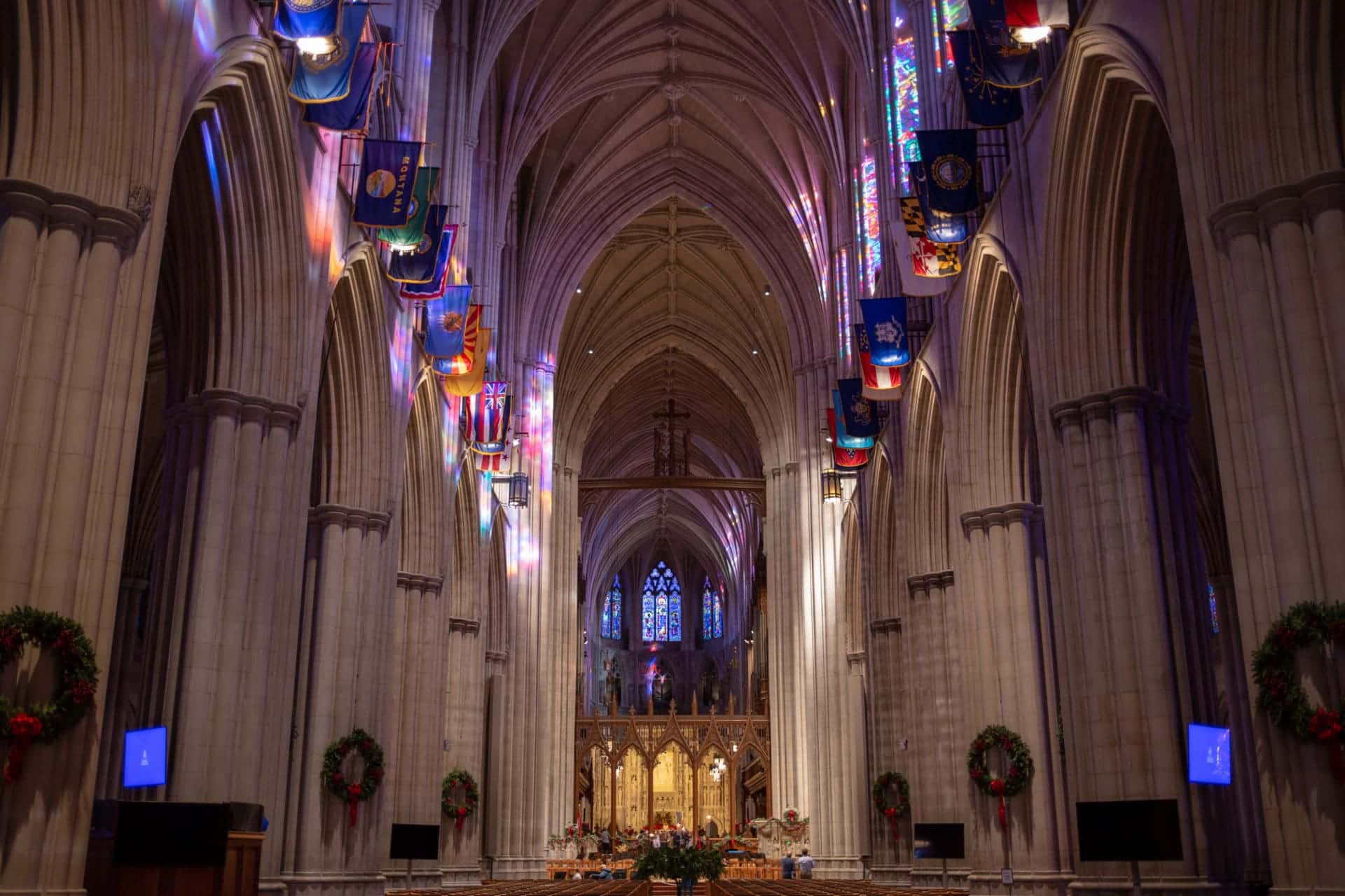 The nave is 530 feet long.