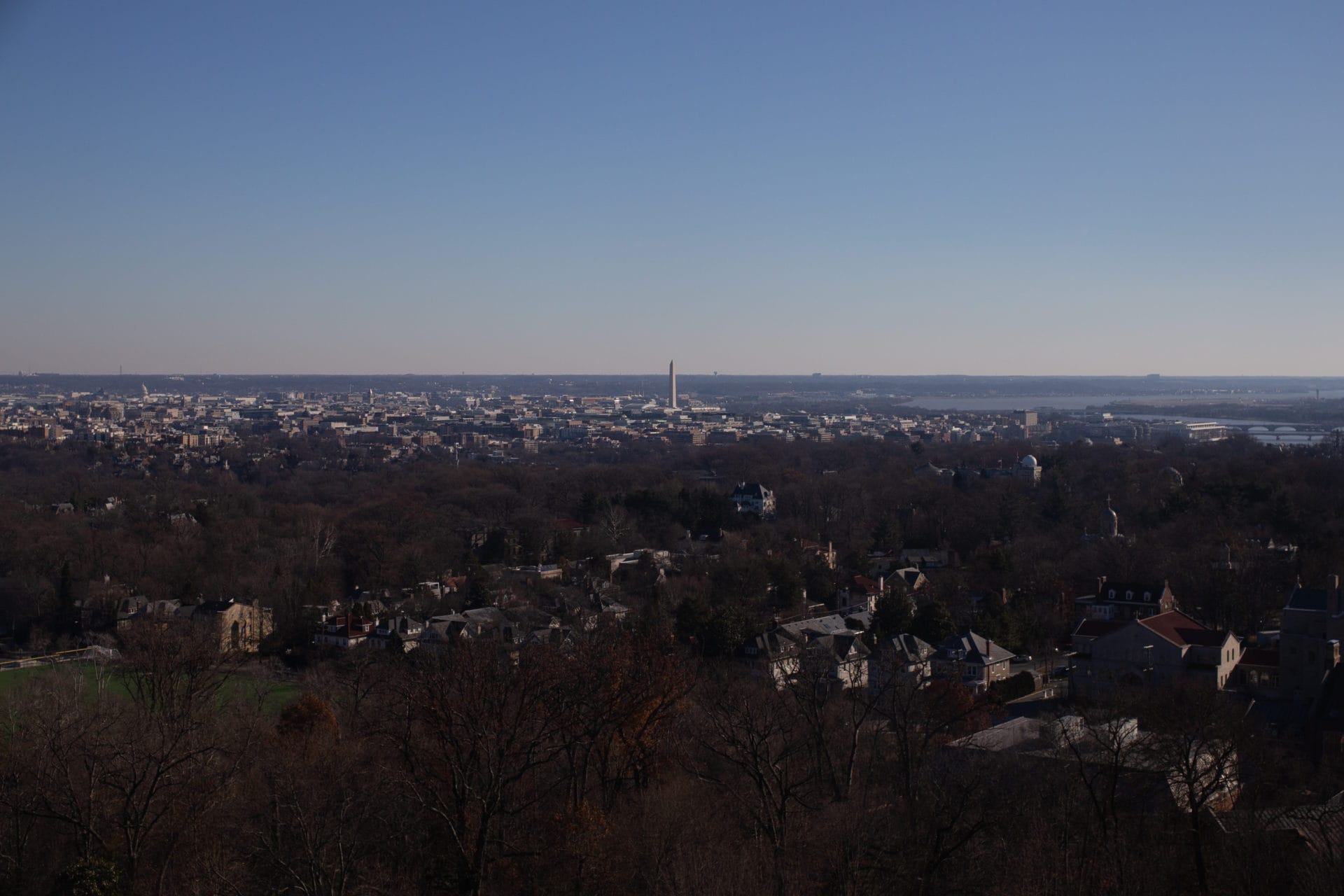 A view of the Washington Monument.