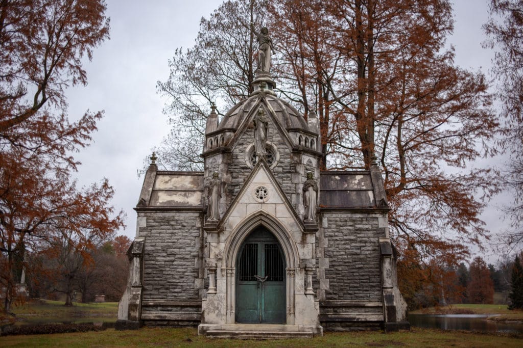 The Robinson mausoleum.