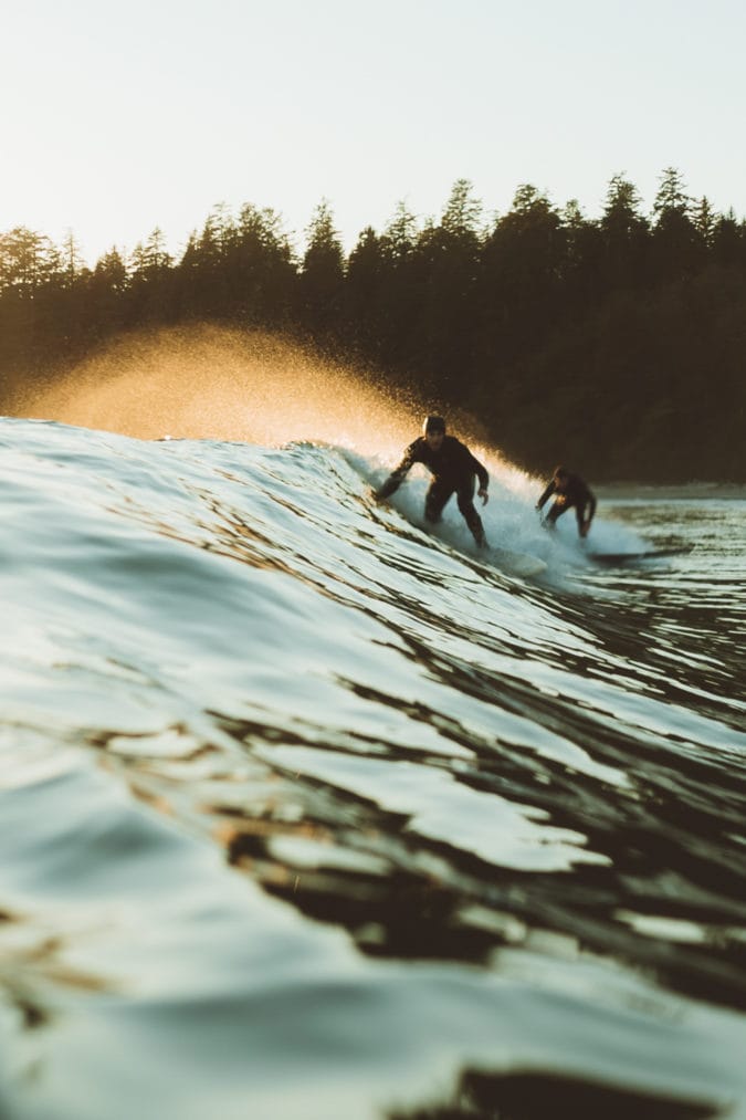Surfing in Tofino