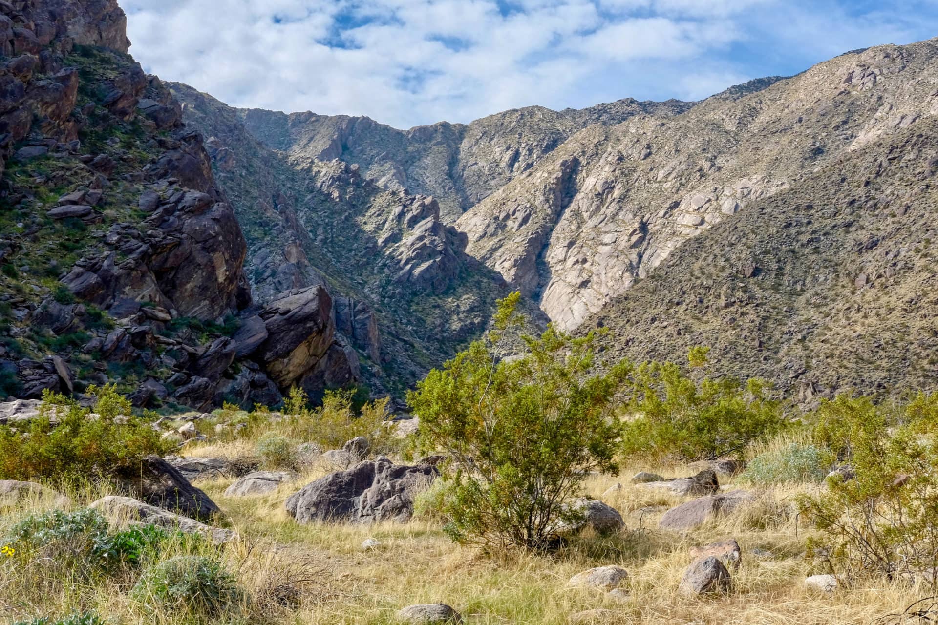 Tahquitz Canyon, just south of Palm Springs.