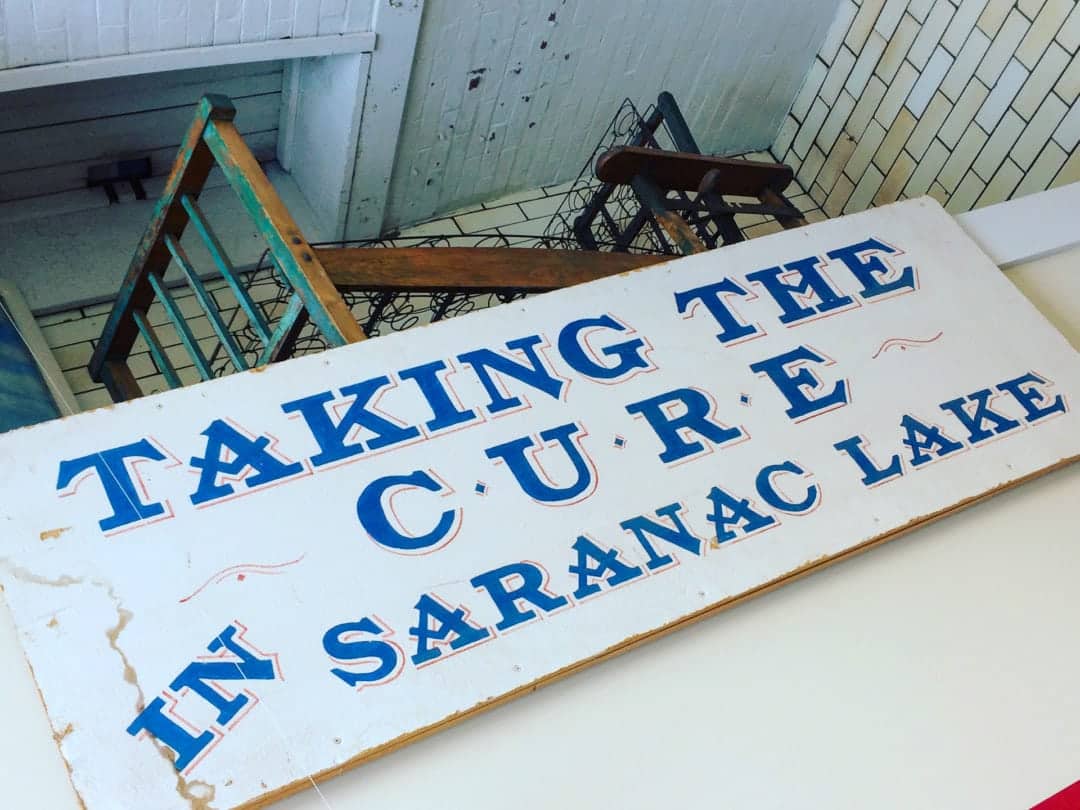 Saranac Laboratory Museum display.