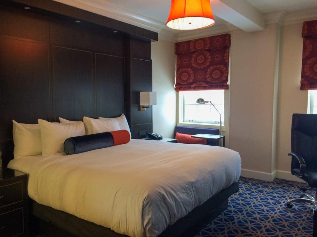 Hotel Saranac guest room.