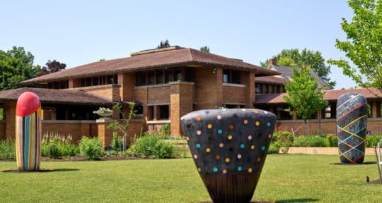 A new art installation at Frank Lloyd Wright’s historic Martin House adds meaning to negative space
