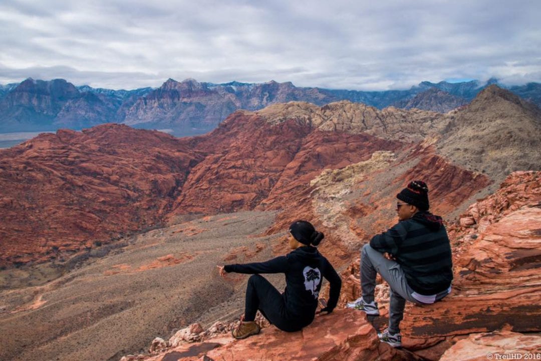 Taking in the views.