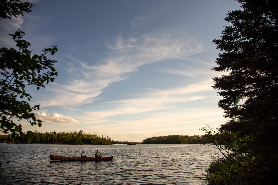 Safe drinking water is important when camping, and collecting it is a daily chore. We often choose to drift offshore where the water is deeper, so our filter won’t plug with algae. 