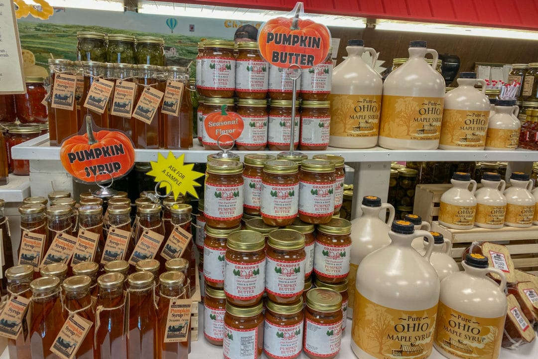 Pumpkin butter and syrup.