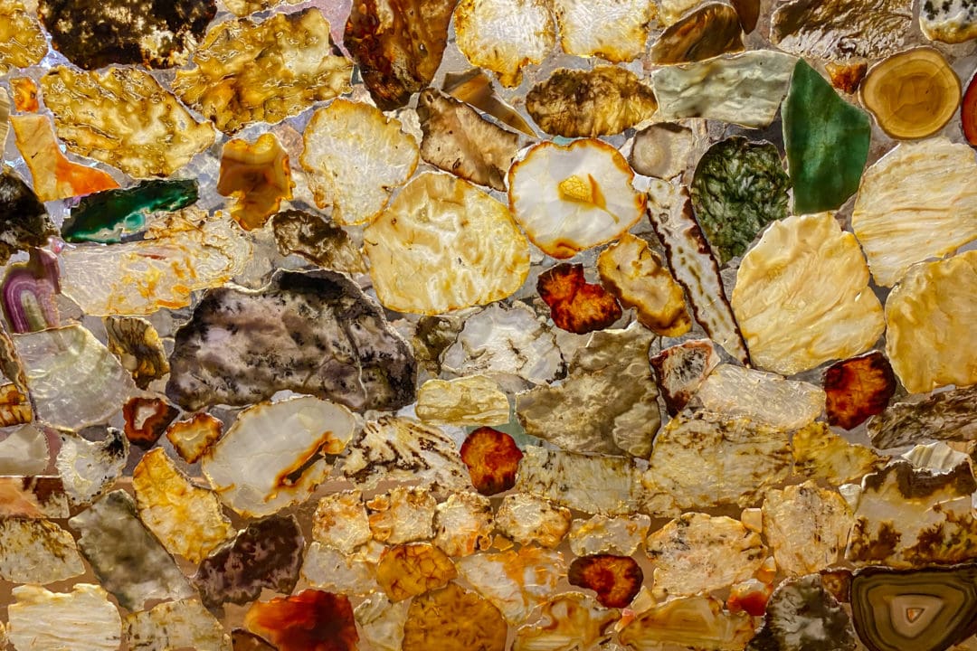 Rock slices leftover from Living Rock Pictures.