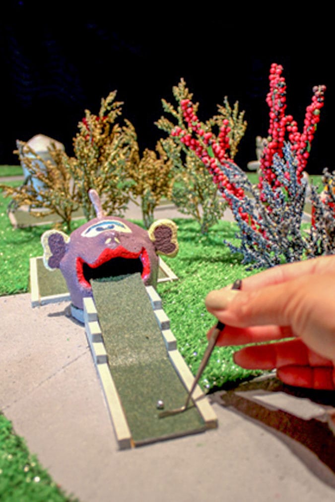 Miniature miniature golf.