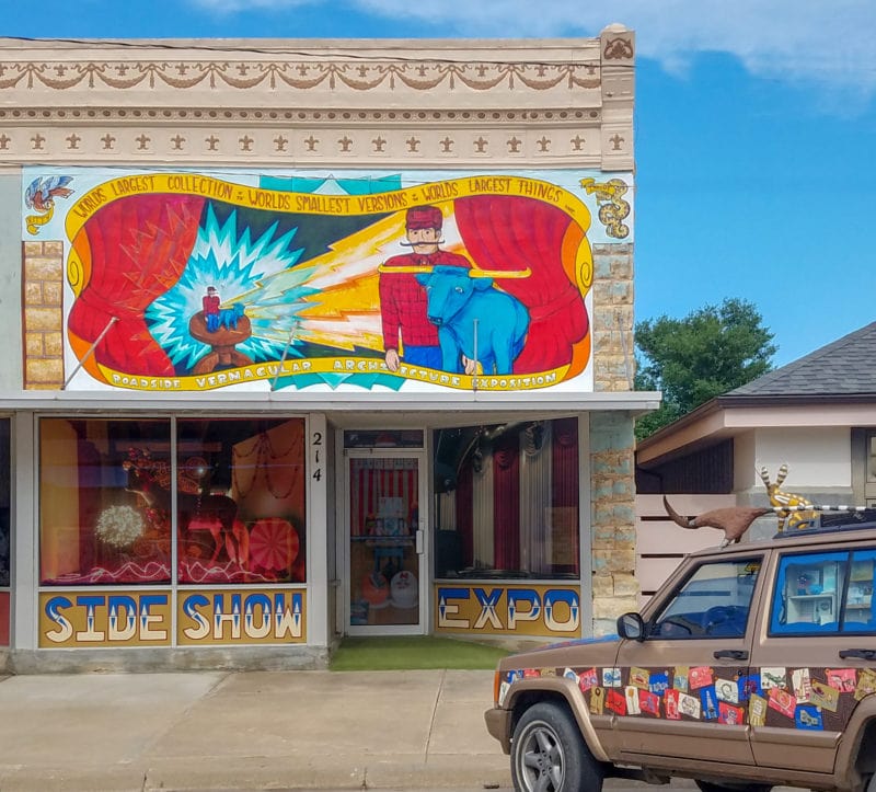 Roadside Sideshow Expo in Lucas, Kansas.