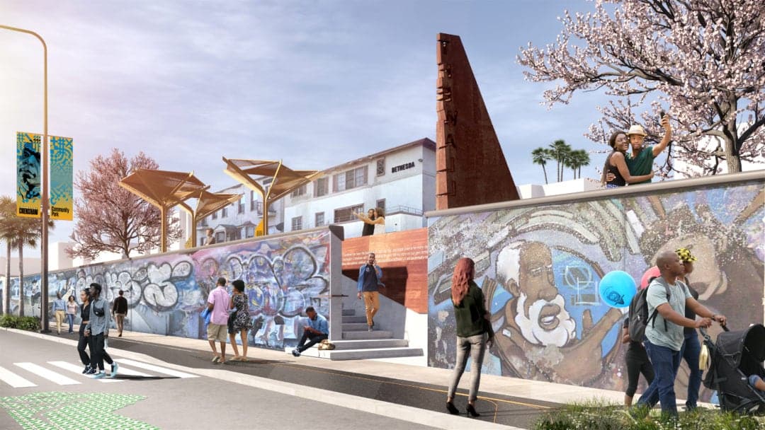 The Wall rendering.