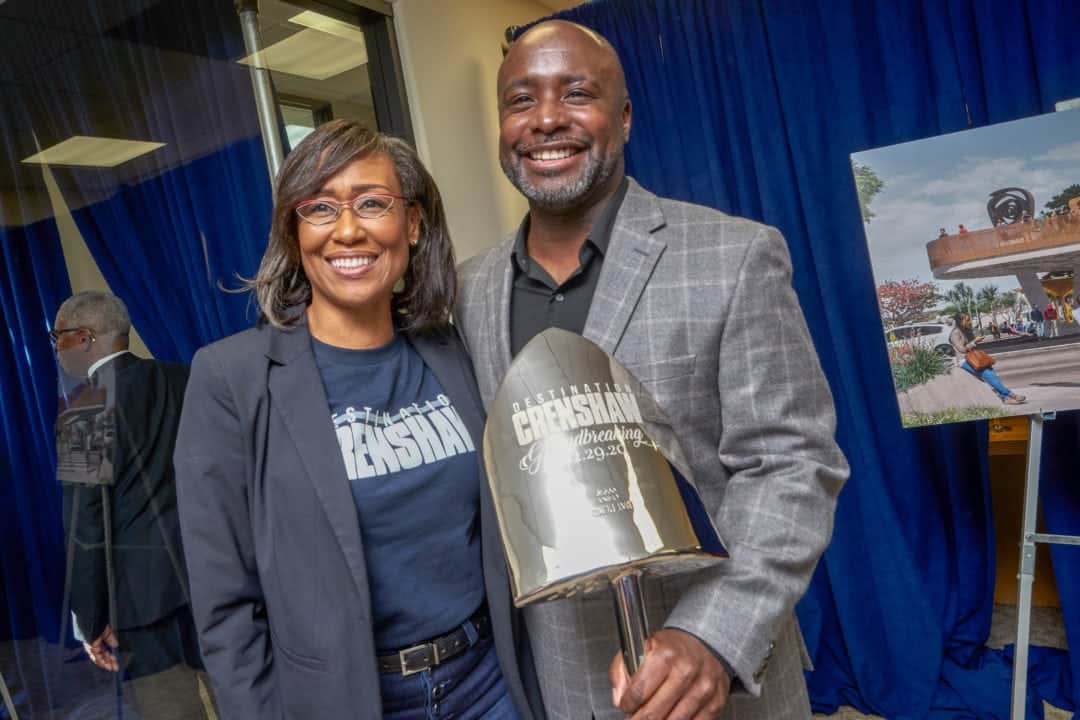 Zena Howard and Councilmember Marqueece Harris-Dawson.