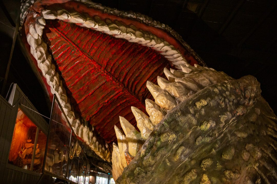 The Heritage of the Sea building houses a sea creature “as long as the Statue of Liberty is tall” (200 feet)