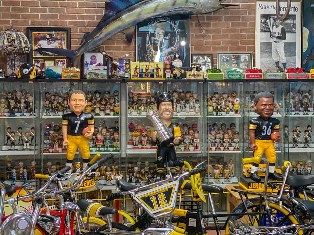 Pittsburgh-themed bobbleheads.
