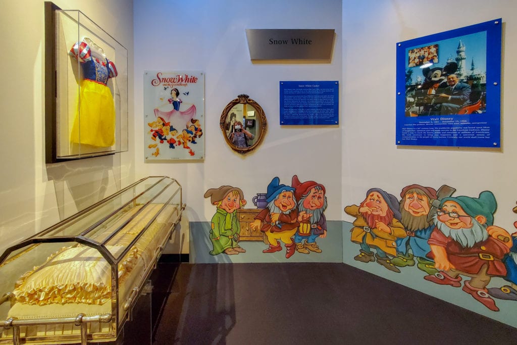 Snow White's glass coffin.