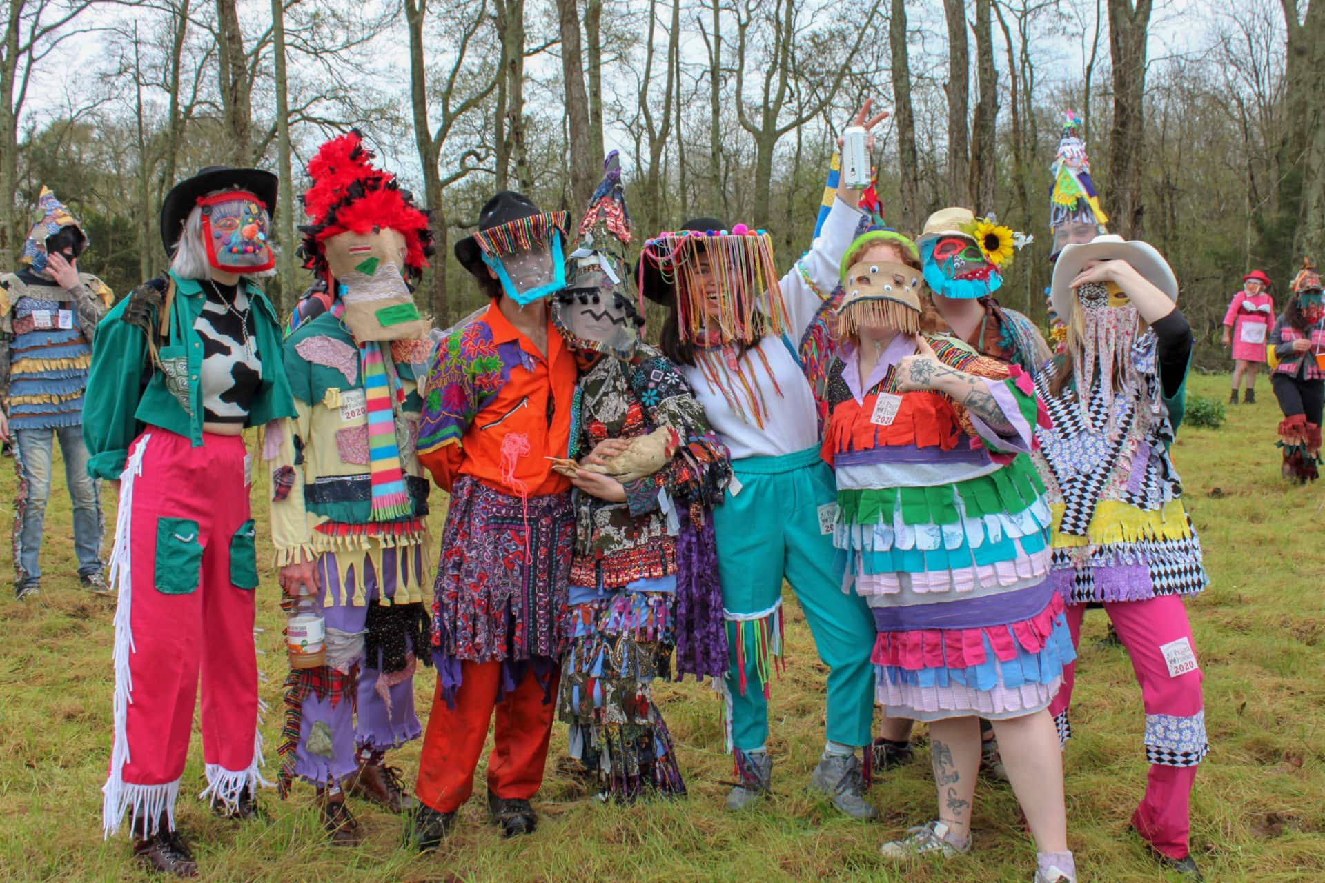 Young runners proudly show off their attire