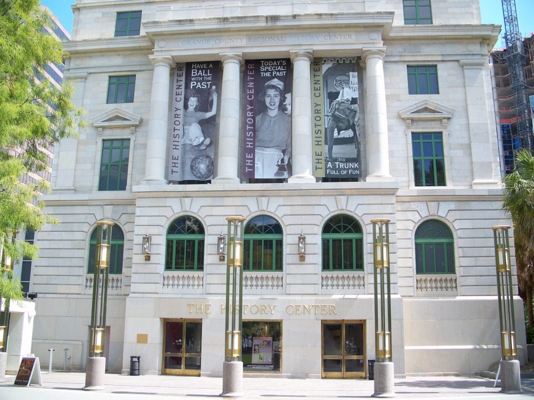 The front of the Orange County History Center