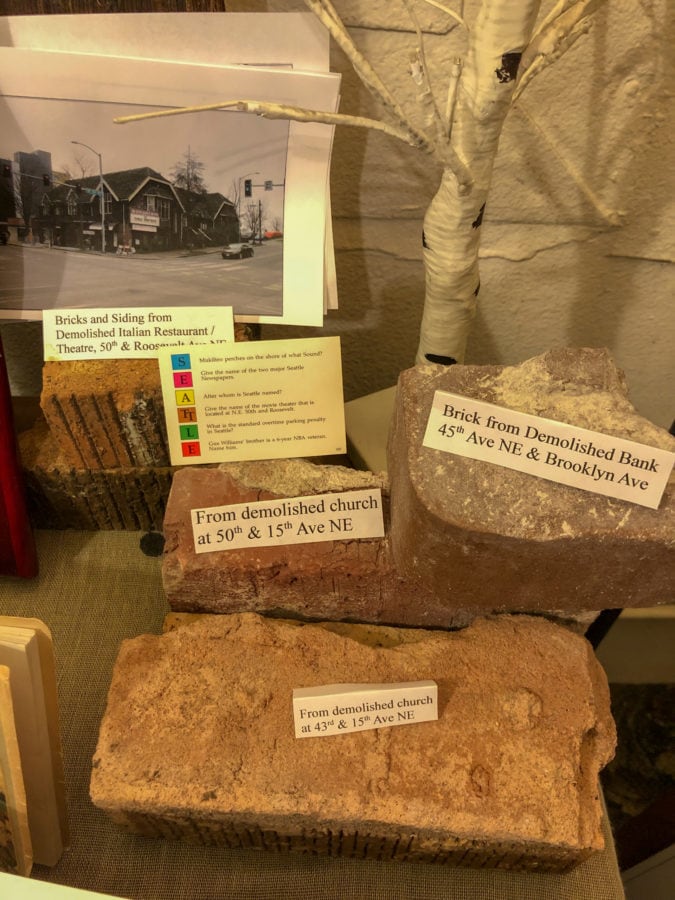 bricks in a museum display