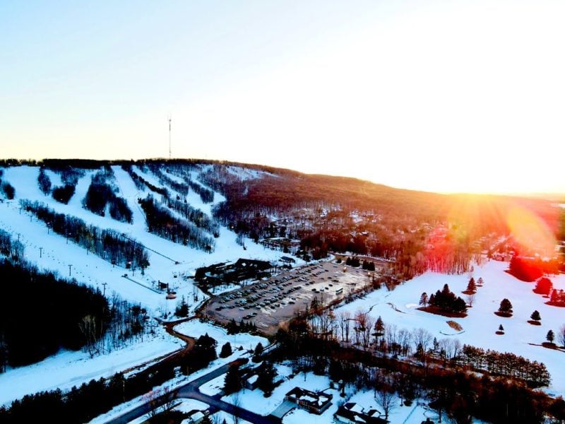 Overlooking Granite Peak ski area in Rib Mountain State Park.