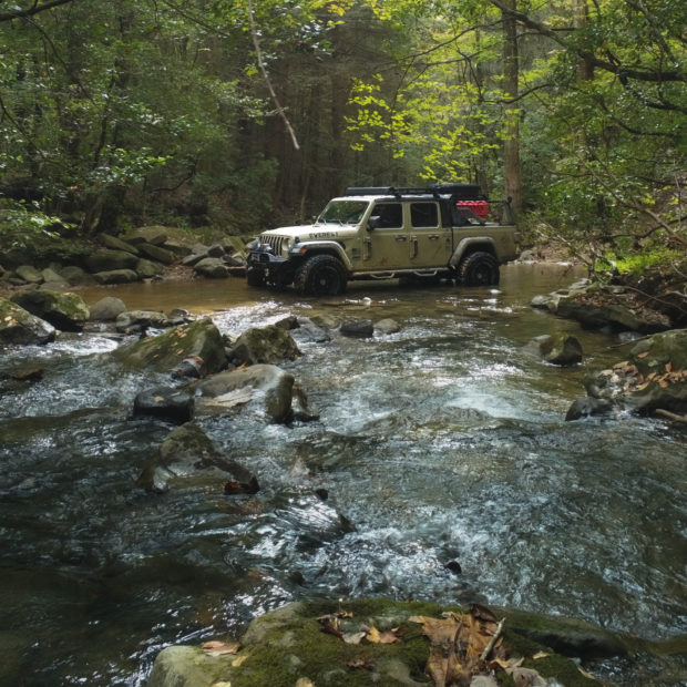 Creeks, camping, and drone disasters on a Tennessee off-roading adventure