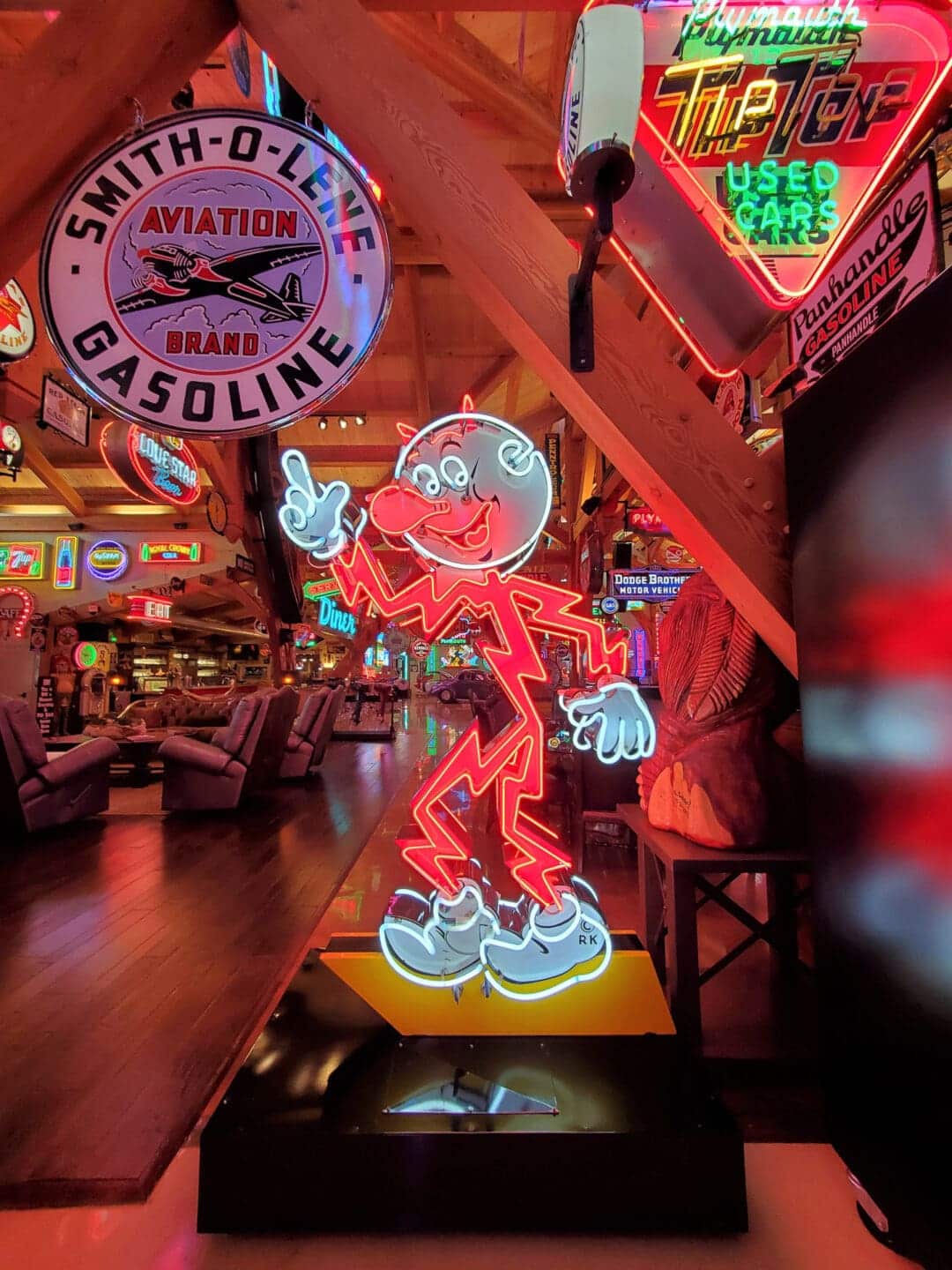 Reddy Kilowatt neon sign