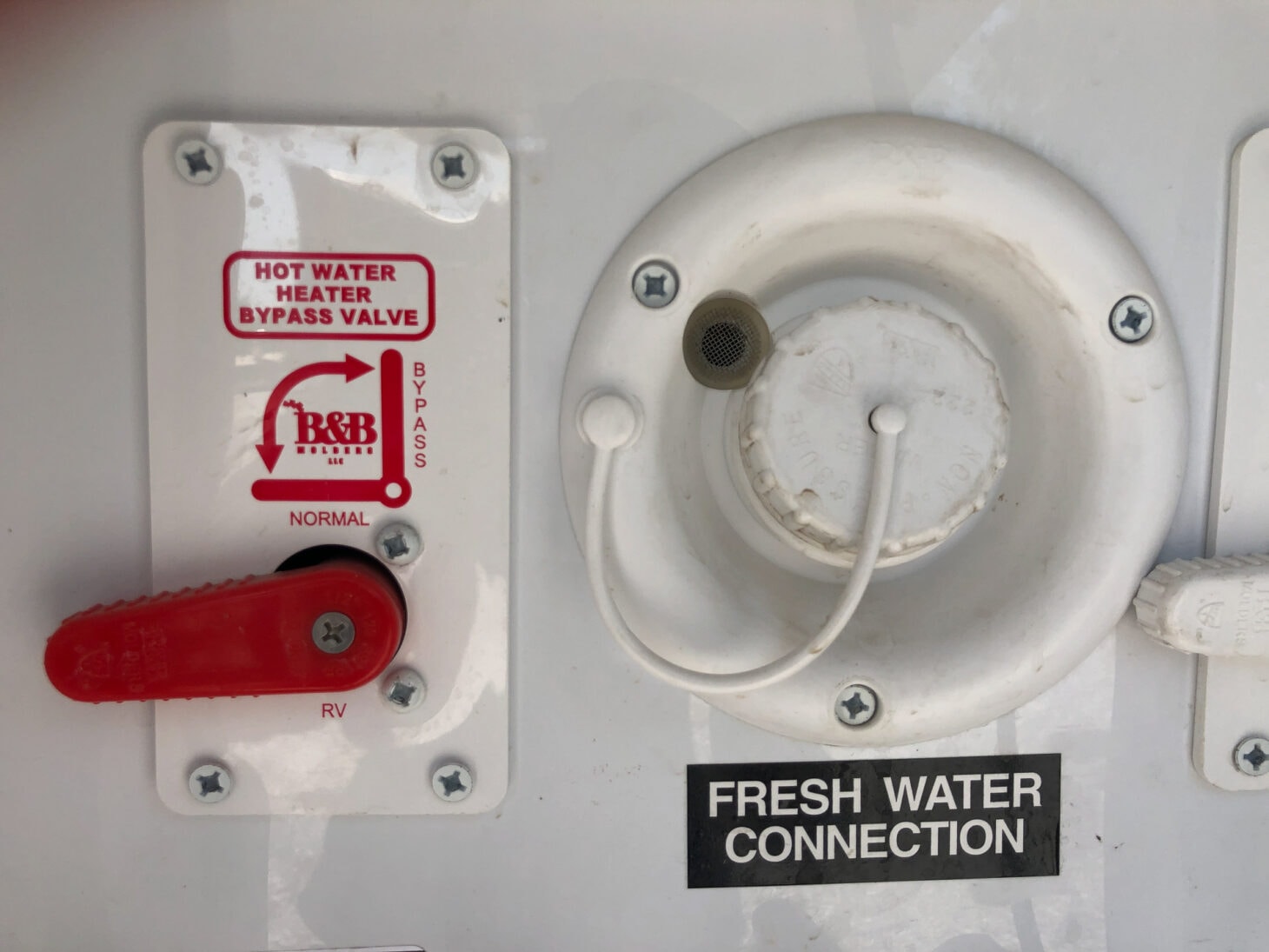 bypass valve on RV water heater