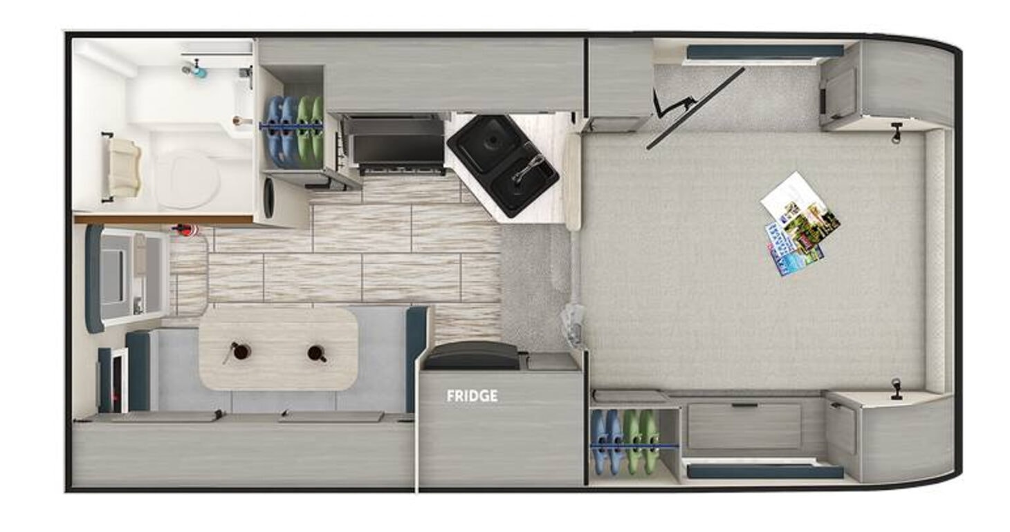Truck bed floorplan