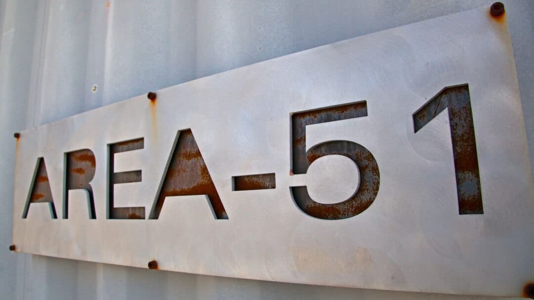 A sign that reads Area-51