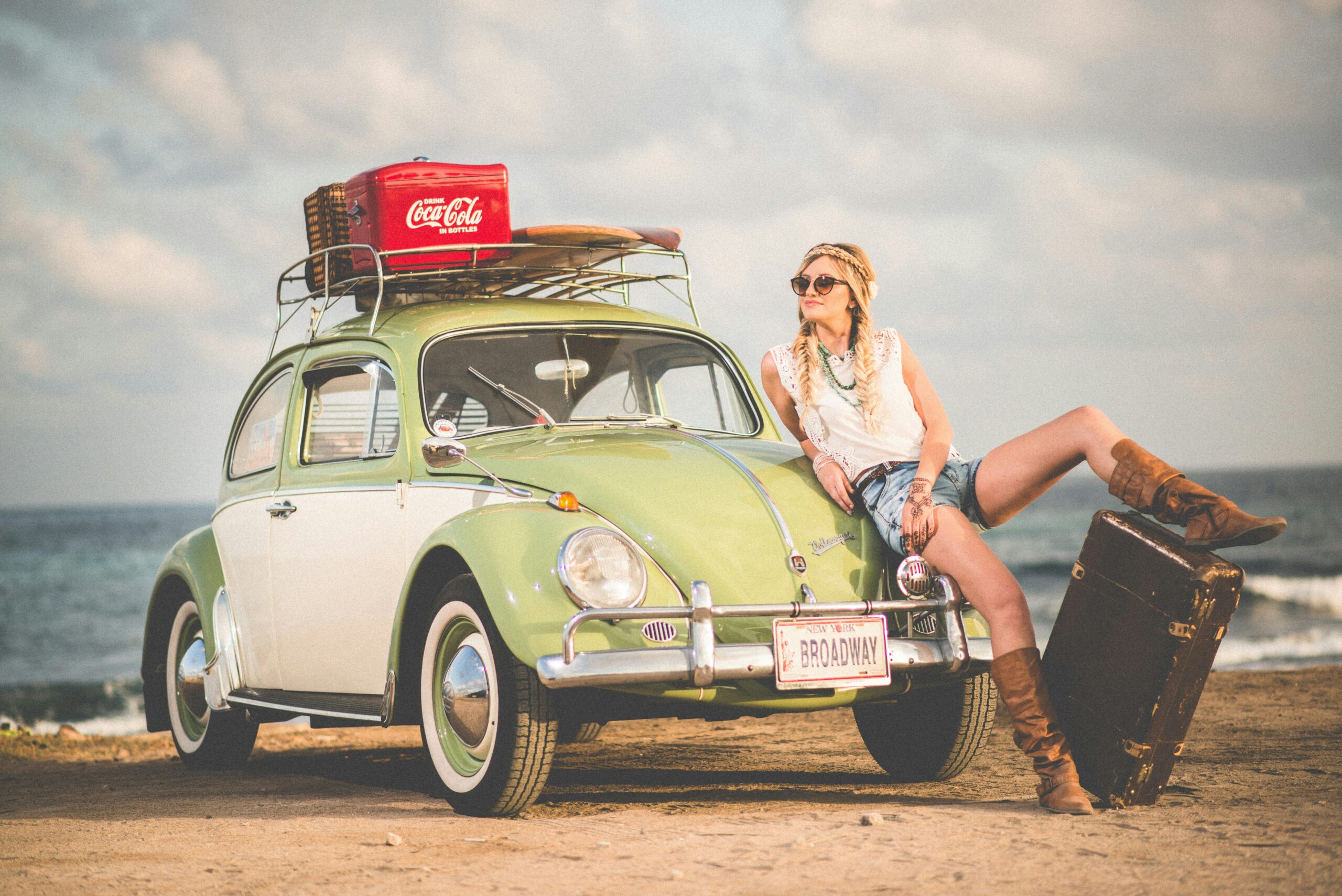 VW bug road trip