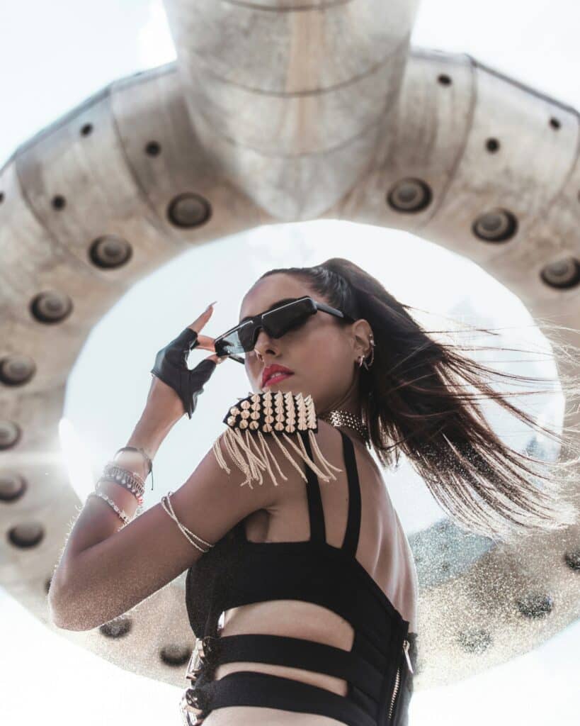 Burning man sculpture