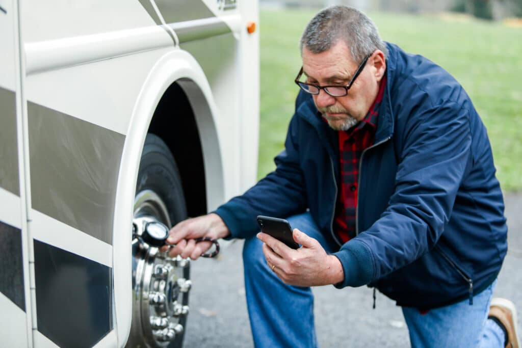 Checking RV Tire Pressure