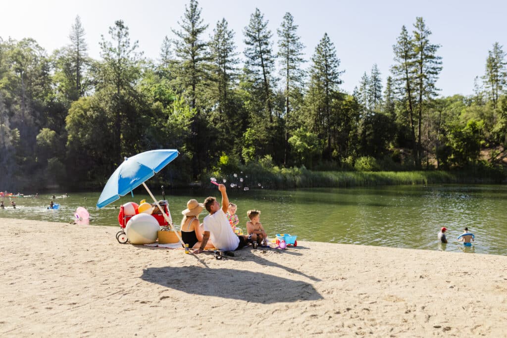 Beach in Whiskeytown, CA