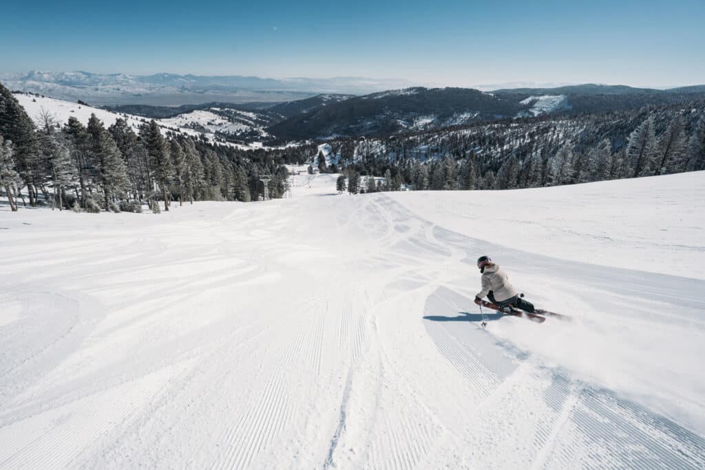 Skiing at Great Divide in Montana