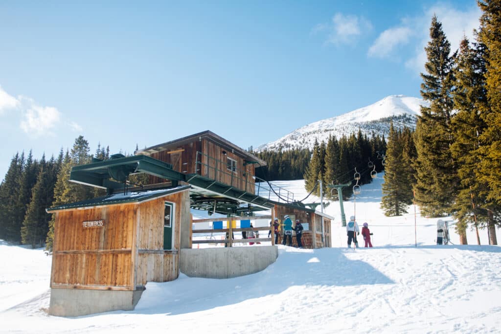 Ski Lift at Teton Pass in Montana